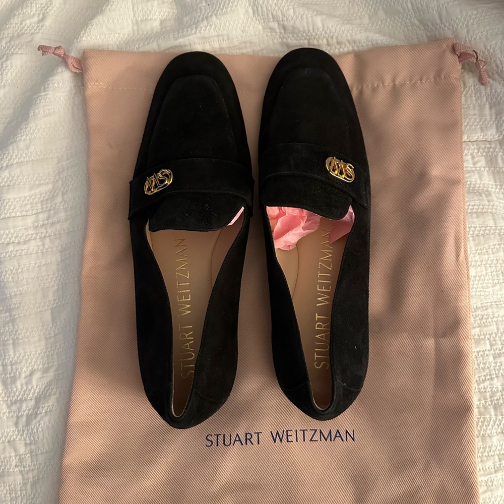 Stuart Weitzman Black Loafers